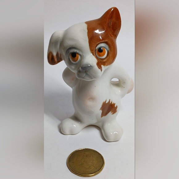 VTG English Beswick China Comical Dog hiding bone / ornament mode - Picture 4 of 5